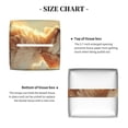 thumbnail image 4 of Honeii 's Sunshine Golden Cloud Dog for Leather Square Tissue Box Cover Holder: A Stylish Organizer for Tabletops, Bathrooms, Cars & Offices, 4 of 5