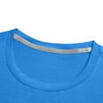 thumbnail image 2 of Dealovy Athletic Shirts for Men Crew Neck Loose Workout Tee Solid Color Summer Casual Breathable Tops,Blue,M, 2 of 6