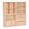 thumbnail image 1 of 1/12 Doll House Cabinet Set, Miniature Cabinet Practical  For Decoration, 1 of 8
