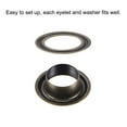 thumbnail image 4 of 50 Set 10.5mm Hole Copper Grommets Eyelets Bronze Tone for Fabric Leather Canvas Clothing, 4 of 5