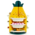 thumbnail image 1 of Gymax Kids Toy Storage Organizer 360° Revolving Pineapple Shelf w/Plastic Bins, 1 of 10