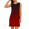 thumbnail image 3 of Bovxnpu Women's Nightgown Tank Play Dress Sleeveless Sleepshirt Loungewear Sleeveless Crew Neck Side Split Dress Sleepwear, 3 of 7