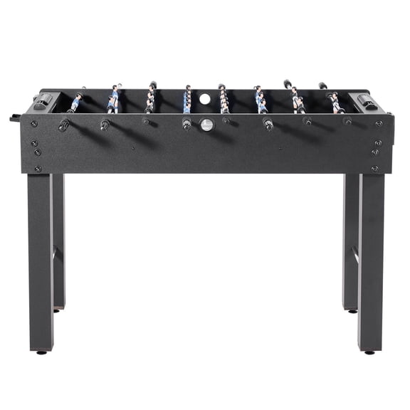 48 Inch Foosball Table for Indoor Use - Complete Home Soccer Set with 2 Balls, Score Keeper, Dual Cup Holders for Family Game Room