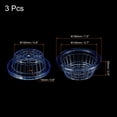 thumbnail image 2 of Uxcell 7.5 Inch Round Garden Plastic Mesh Cup Slotted Net Pot Basket for Flower Planting Blue 3 Pack, 2 of 5