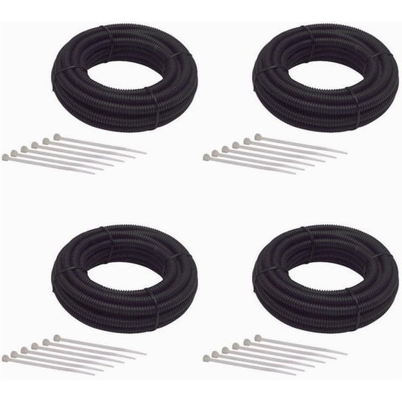 Wire Harness Conduit Kit, 1/4-3/8-1/2-3/4 OD, 20-12-8-6 Ft Length