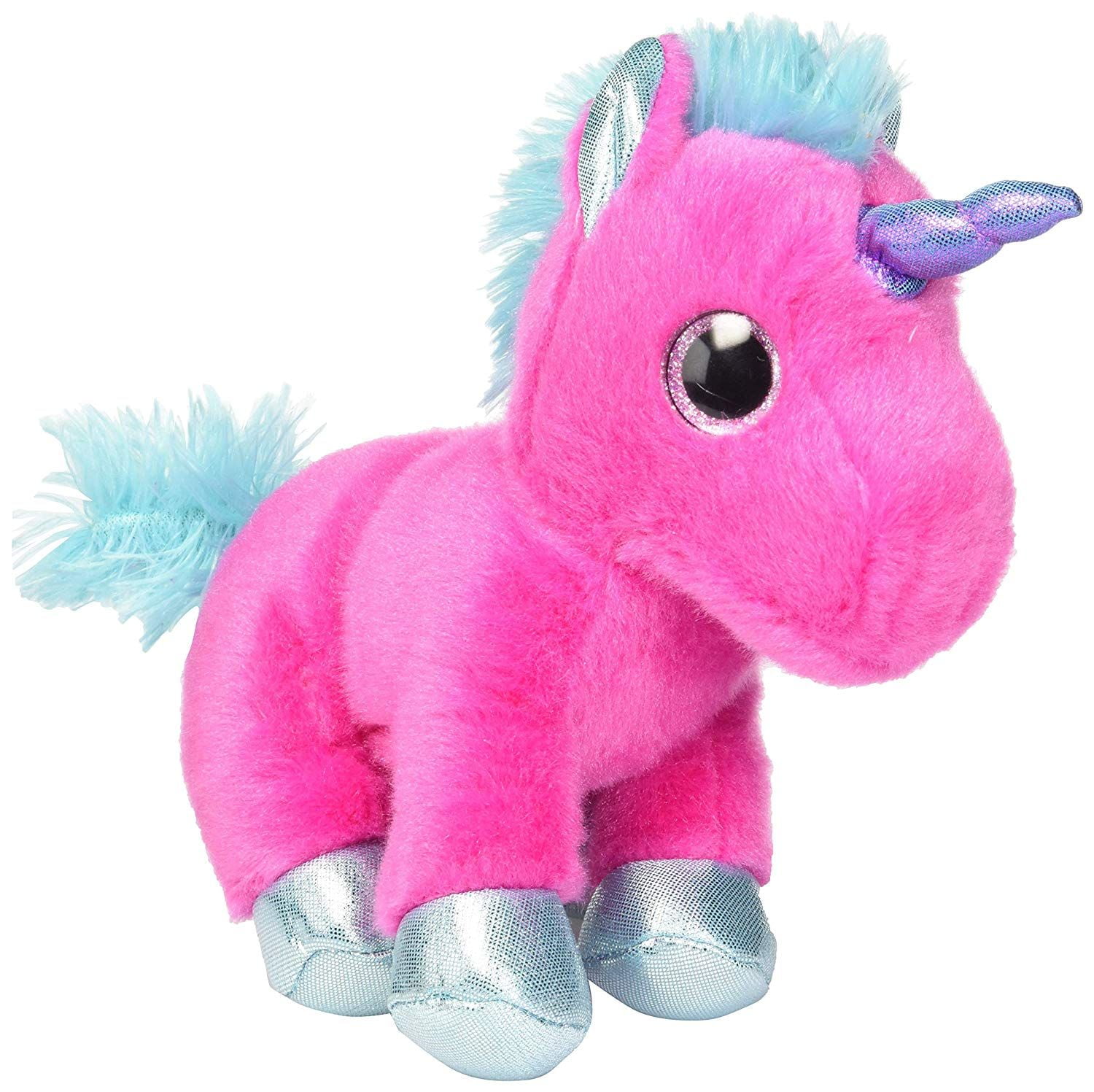Aurora 5" Twirly Unicorn Keyclip Soft Keychain New Christmas Gift. 