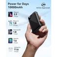 thumbnail image 4 of EAFU Portable Charger, Compact 10000mAh USB C Power Bank, Triple 3A High-Speed External y Pack with Flashlight, 4 of 4