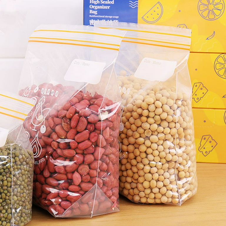 Mduoduo Double Chain Press Seal Freezer Food Storage Plastic Bags