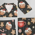 thumbnail image 6 of Top-kevin Women Long Sleeve Pajama Set Comfy Pjs Sets Christmas Cupcakes Candy Canes 2 Piece Lounge Set, 6 of 12