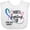 AA-White, variant on Inktastic Thyroid Cancer Awareness Pink, Blue, Teal Heart Ribbon Boys or Girls Baby Bib