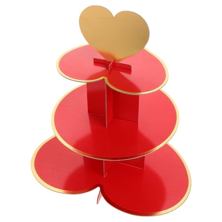 

unbranded Dessert Display Rack Multi-layer Display Stand Disposable Three-layer Cupcake Holder
