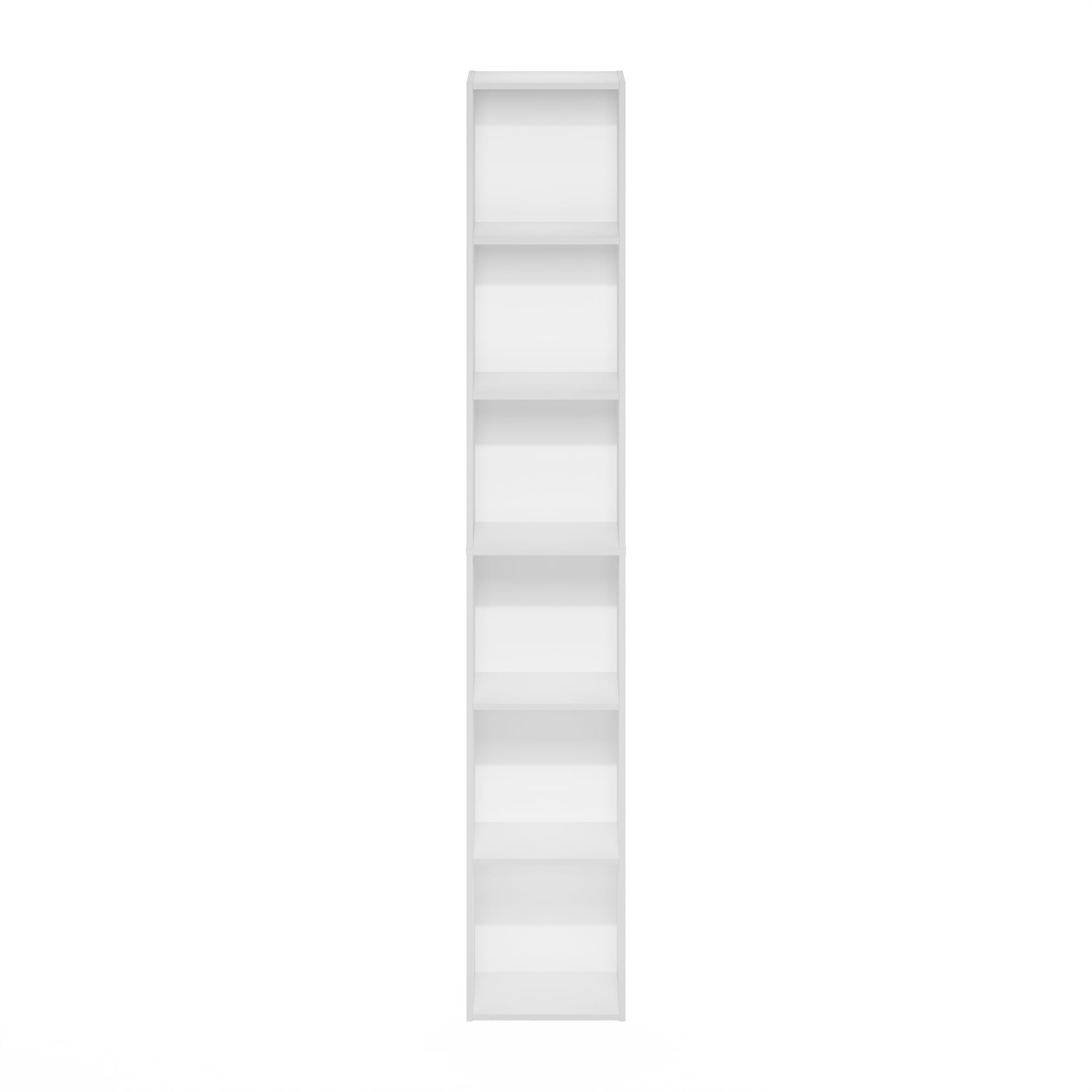 Furinno LUDER 6-Tier Open Shelf Bookcase in White