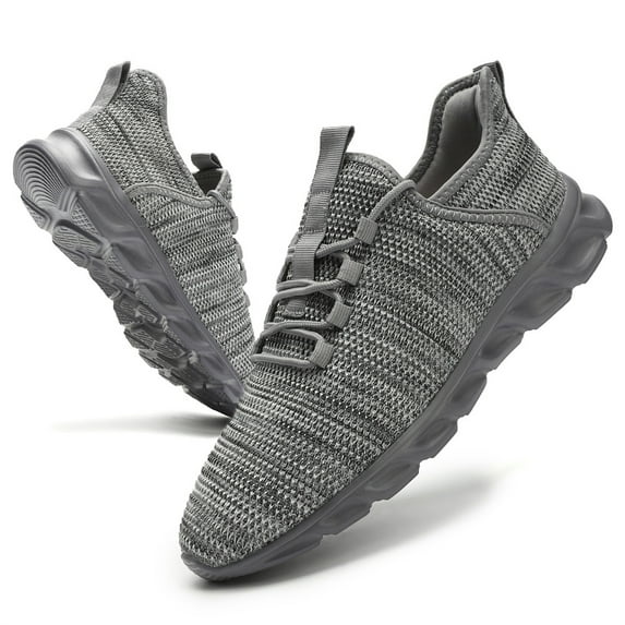 Linenghs Men's Sneakers Casual Running Walking Fitness Slip On Shoes