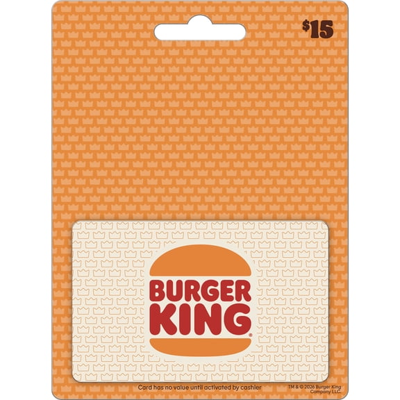 Burger King $15 Gift Card