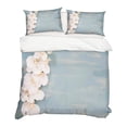 thumbnail image 2 of Ensemble de Housse de Couette Florale Rose 3D Foncé Ensemble de Literie Taies d'Oreiller 08, 2 of 2