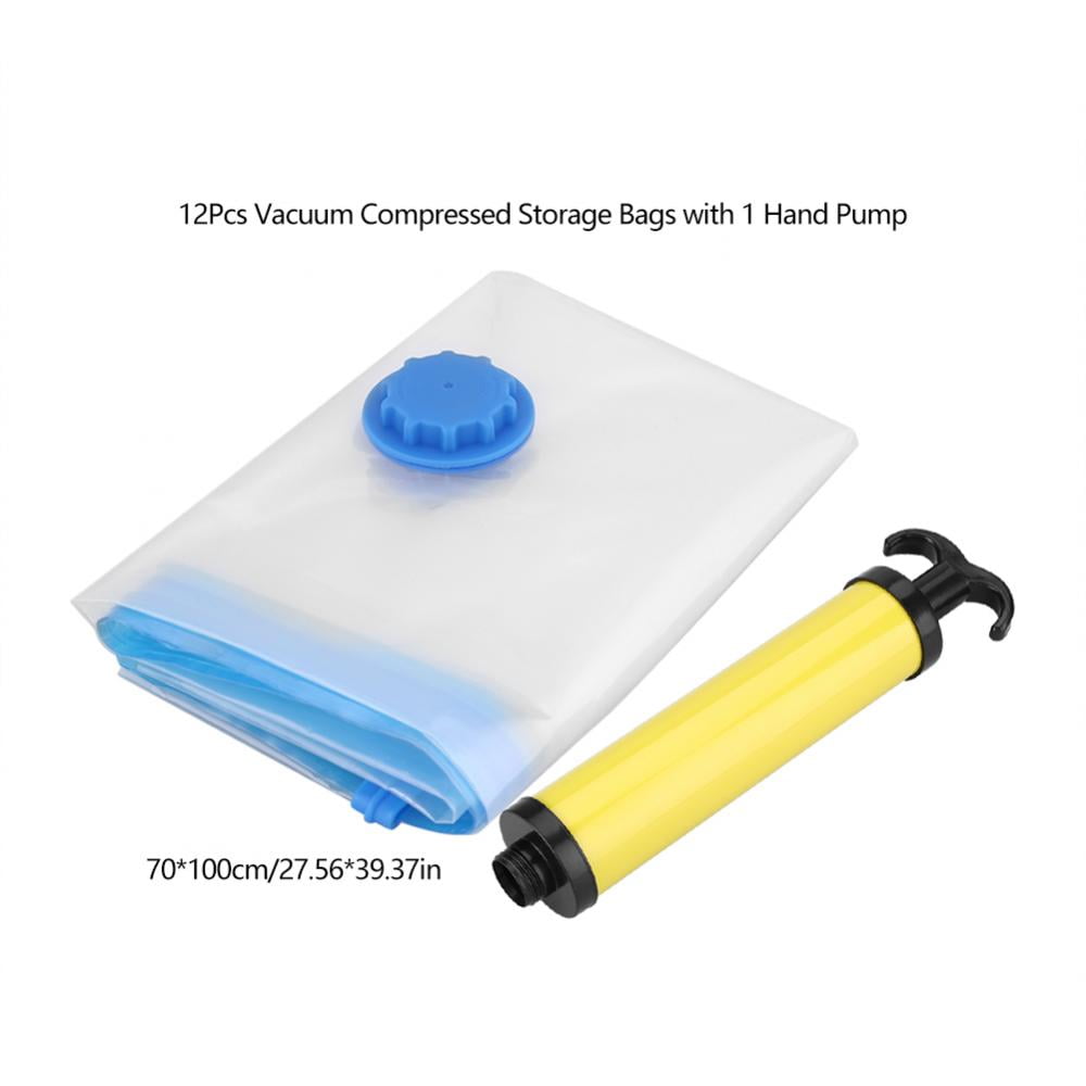 vacuum compressed storage bags & pump