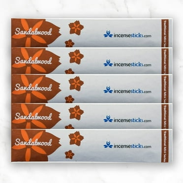 Sandalwood Incense 4.5" 10 Sticks Packs: 5 Packs