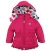 Pink Platinum Baby Girls Outerwear Multi-color Polka Dots Polar Fleece Lined  Winter Puffer Jacket Coat