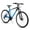 Blue, variant on Hiland 26 Inch Mountain Bike, 18 Speed MTB with Dual Disc Brake, Mountain Bike for Men , Aluminium Frame Bicycle