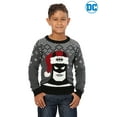 thumbnail image 2 of Batman Holiday Hat Kids Ugly Christmas Sweater, 2 of 6