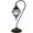 Rainbow Clouds, variant on SILVERFEVER Mosaic Turkish Lamp Moroccan Glass Swan Neck Lantern for Table Desk Bedside Bronze Base Bundle with E12 Light Bulb Red Purple Star
