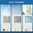 thumbnail image 2 of Yiwa 8,000 BTU Portable Air Conditioner up to 350 Sq., 3-in-1 AC With Remote Control for Home Office Dorm, 2 of 7