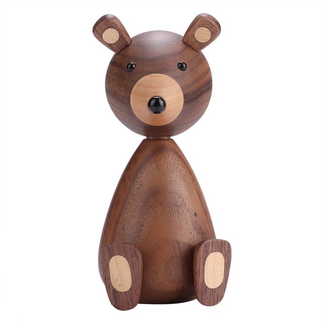 Deliciosos regalos para niños y adornos de animales para salas de juegos Figuras colgantes de oso pardo de estilo nórdico