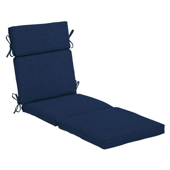 ARDEN Outdoor Chaise Lounge Cushion 22 x 77, Sapphire Blue Leala