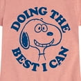 thumbnail image 3 of Peanuts - Snoopy Doing The Best I Can - Toddler & Youth Girls Short Sleeve Graphic T-Shirt, 3 of 6