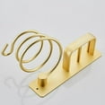thumbnail image 4 of Soporte para secador de pelo, plancha de pelo con organizador de cables, soporte de pared metálico para guardar secador, plancha, cepillos y más (dorado), 4 of 5