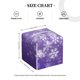 thumbnail image 4 of Balery Snowfall Sky White Purple Porta Pañuelos de Cuero con Estampado – Funda Moderna Cuadrada para Caja de Pañuelos, Dispensador 5x5x5'', 4 of 7
