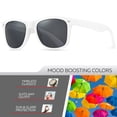 thumbnail image 2 of Gafas de sol polarizadas retro rebobinadas para hombres y mujeres - Gafas de sol clásicas con protección UV, 2 of 6