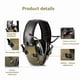thumbnail image 5 of Auriculares con Cancelación de Ruido para Deportes Al Aire Libre, Protectores Auditivos Electrónicos, Color Verde, 5 of 5