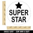 thumbnail image 2 of Super Star Fun Text Teacher School Rubber Stamp for Scrapbooking Crafting Stamping - Large 1-1/4 Inch, 2 of 7