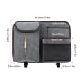 thumbnail image 5 of Car Seat Back Organizer Large Capacity Car Seat Back Storage Bag With Hook Suede Car Tissue Box, 5 of 5