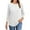 White, variant on BLVB 3/4 Length Sleeve Womens Tops Dressy Casual Tunic Blouses for Women Trendy Crewneck T Shirts Summer Clothes