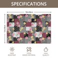 thumbnail image 3 of Placemat, Pioneer Flower Floral Print Pattern Place Mats Table Mat Set Of 2, PVC Washable Placemats for Party Kitchen Dining Decoration, 18x12 Inch, Fade Resistant, 3 of 6
