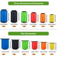 thumbnail image 2 of 6 Pcs Waterproof Dry Bag Sack Lightweight Outdoor Dry Bags 35 L, 20 L, 15 L, 10 L, 5 L, 3 L Waterproof Boat Bag for Kayaking, Backpacking, Hiking, Camping Rafting(Bright Color), 2 of 5