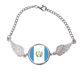 thumbnail image 1 of Guatemala bandera nacional país símbolo Mark patron de América del Norte Pulsera pulsera pulsera alas de ángel pulsera, 1 of 3
