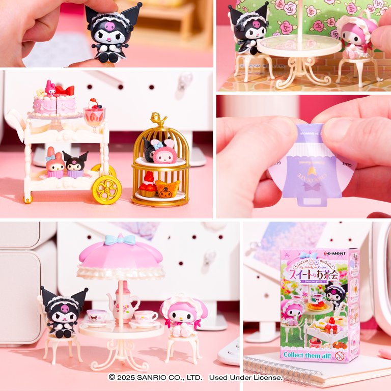 Hamee Sanrio Mini Figure Set, My Melody & Kuromi Blind Box Diorama
