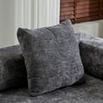 thumbnail image 2 of Convertible Couch Sofa Bed Foldable Floor Sleeper | Modern Fold Out Couch | No Assembly Compression Sofa King Size Sleeper for Living Room, Bedroom | Dark Gray Chenille, 2 of 10
