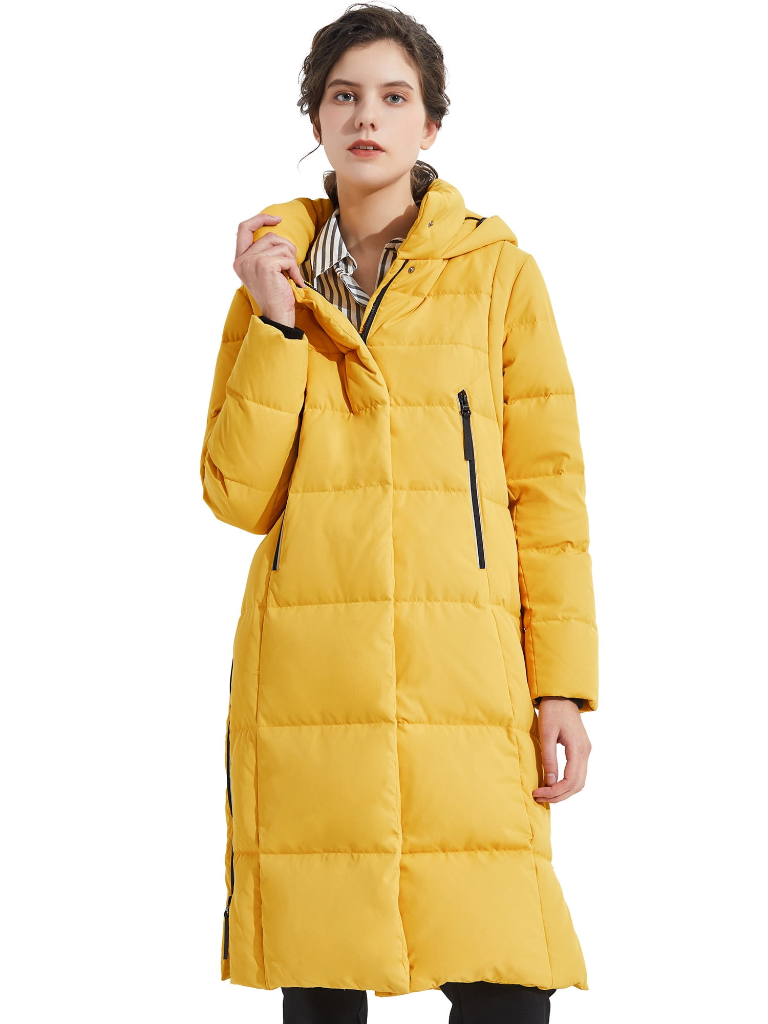 Orolay Womens Quilted Down Jacket Puffer Coat with Detachable Hood 