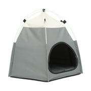 Decor Dog House Pet Hut Beds Decorative Cat Tent Foldable Washable Cloth