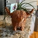 thumbnail image 5 of Macetas de resina con forma de vaca de las tierras altas, macetas suculentas, lindo cactus de las tierras altas, soporte para flores para plantas de interior, decoración del hogar, 5 of 5