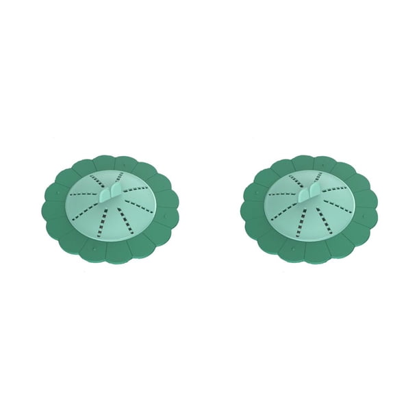 Cubierta de drenaje de piso Moyic Filtro de cabello adorable 2Conjunto Verde