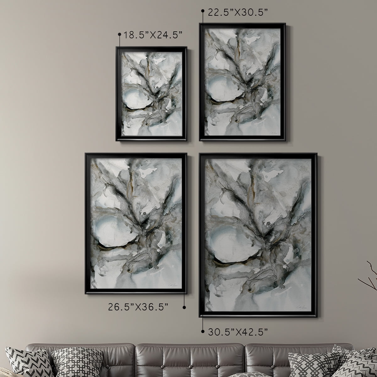 Marble Harmony Premium Framed Print - Ready to Hang