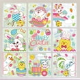 thumbnail image 3 of Biplut Window Cling Decor Charming Exquisite Workmanship Full of Vitality Bunny Easter Window Clings Stickers for Window Pane (Type 2), 3 of 13