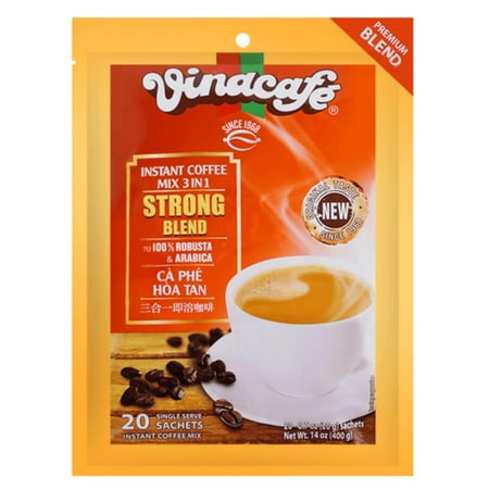2pcs Coffee Mix 3 In 1 - Strong Blend by Vinacafe - Product of Vietnam - Bag of 20 Packets (1)