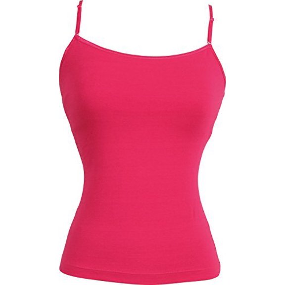 Stretch Cotton Camisole with Shelf Bra Junior Plus