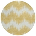 thumbnail image 2 of Addison Rugs Chantille Indoor/Outdoor Transitional Chevron Gold Washable Round Rug, 8' x 8', 2 of 6